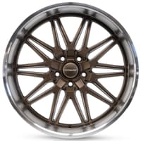 20x8.5 corsart alcatraz r509 matte bronze milled diamond cut lip 5x5.5/139.7 6mm