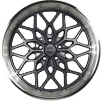 20x12 corsart gunner r511 matte gunmetal diamond cut lip 5x5/127 0mm