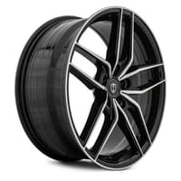 20x8.5 curva concepts cff25 gloss black machined (flow forged) 5x4.5/114.3 35mm