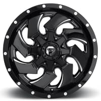 20x9 fuel off-road cleaver gloss black milled d574 6x135 6x5.5/139.7 20mm