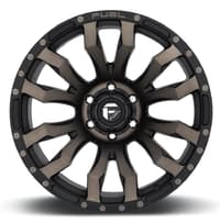 20x9 fuel off-road blitz matte black machined w/ double dark tint d674 8x170 20mm