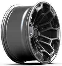 17x9 defiant df03 satin black w/ satin charcoal 5x127/5 -12mm