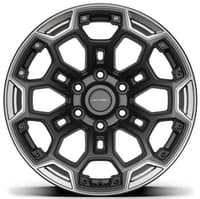 17x9 defiant df03 satin black w/ satin charcoal 5x127/5 -12mm