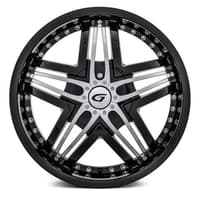 20x9.5 diablo blitz black w/ chrome inserts (custom)