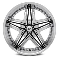 22x9.5 diablo blitz chrome w/ black inserts (custom)