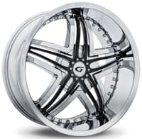 22x9.5 diablo blitz chrome w/ black inserts (custom)