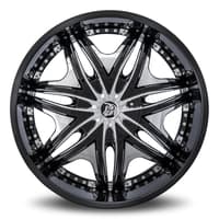 26x10 diablo morpheus black w/ chrome accent 6x135 6x5.5/139.7 30mm