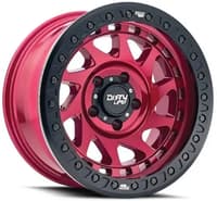 (clearance - no returns) 17x9 dirty life 9313 nigma race beadlock candy red w/ black ring (true beadlock) 6x5.5/139.7 -12mm