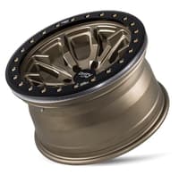 17x9 dirty life 9303 dt-1 satin gold w/ simulated beadlock black ring 8x170 -12mm