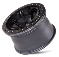 (clearance - no returns) 20x9 dirty life 9304 dt-2 matte black w/ simulated beadlock black ring 5x5.5/139.7 12mm