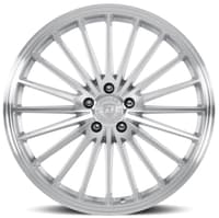20x8.5 dolce performance ghost gloss silver machined 5x120 28mm
