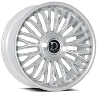 22x9.5 dolce luxury lusso gloss silver brushed w/ stainless lip 6x135 6x5.5/139.7 30mm