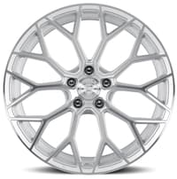 20x8.5 dolce performance pista gloss silver machined 5x120 28mm