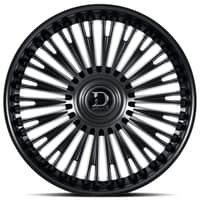 22x9.5 dolce luxury razzo gloss black 6x135 6x5.5/139.7 18mm