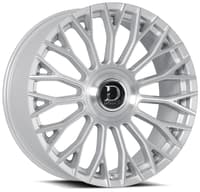24x10 dolce luxury roma gloss silver brushed 6x135 6x5.5/139.7 25mm