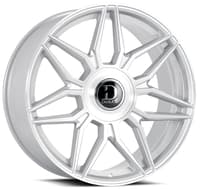 22x9.5 dolce luxury verona gloss silver brushed 18mm (custom)