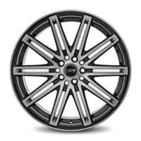 18x8 drw d13 gloss black machined face 5x100 5x4.5/114.3 40mm