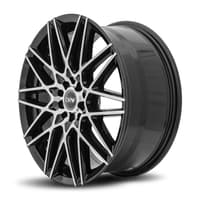 17x7 drw d17 gloss black machined face 4x4.25/108 4x4.5/114.3 40mm