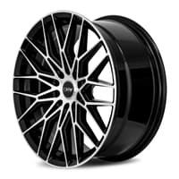 17x7.5 drw d21 gloss black machined face 4x4.25/108 4x4.5/114.3 38mm