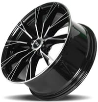 DRW D23 Gloss Black Machined Face