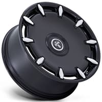 (clearance - no returns) 26x10 dub dc271 cheef gloss black milled 6x135 6x5.5/139.7 30mm