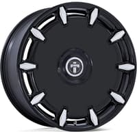 (clearance - no returns) 26x10 dub dc271 cheef gloss black milled 6x135 6x5.5/139.7 30mm