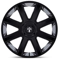 (clearance - no returns) 24x9 dub dc273 pull gloss black 5x115 5x120 15mm