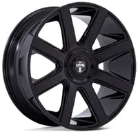 (clearance - no returns) 24x9 dub dc273 pull gloss black 5x115 5x120 15mm