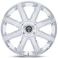 (clearance - no returns) 26x10 dub dc273 pull chrome 6x135 6x5.5/139.7 30mm