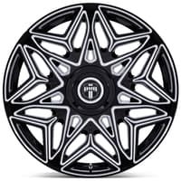 (clearance - no returns) 22x9 dc274 anomaly gloss black milled 5x112 5x115 15mm