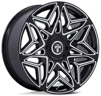 (clearance - no returns) 22x9 dc274 anomaly gloss black milled 5x112 5x115 38mm