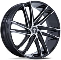 (clearance - no returns) 24x10 dub dc275 blaze gloss black machined 6x5.5/139.7 25mm