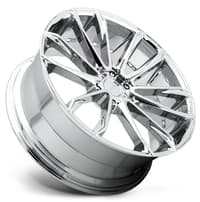 (clearance - no returns) 24x10 dub clout chrome s251 6x5.5/139.7 30mm