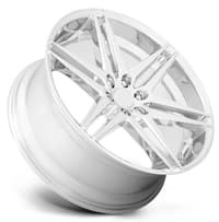 (clearance - no returns) 24x10 dub dirty dog chrome s265 6x5.5/139.7 25mm