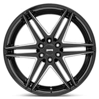 (clearance - no returns) 26x10 dub dirty dog gloss black milled s267 6x135 30mm