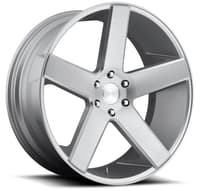 22x9.5 dub baller brushed gloss silver s218 6x5.5/139.7 19mm