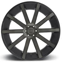 (clearance - no returns) 22x10.5 dub shot calla matte black machined w/ tint s121 5x5/127 35mm