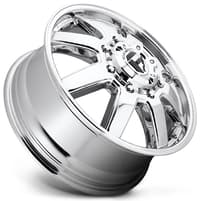 20x8.25 fuel off-road maverick chrome dually front d536 8x200 122mm 142.0 c.b.