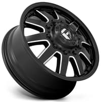20x8.25 fuel off-road maverick matte black w/ milled accent dually front d538 10x225 105mm 171.1 c.b.