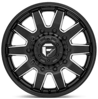 20x8.25 fuel off-road maverick matte black w/ milled accent dually front d538 10x225 105mm 171.1 c.b.