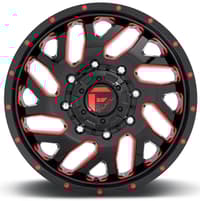 Fuel Off-Road Triton Gloss Black Red Tinted MiIled