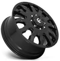 20x8.25 fuel off-road blitz gloss black dually front d675 8x200 105mm 142.0 c.b.