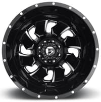 20x8.25 fuel off-road cleaver gloss black milled dually rear outer d574 8x200 -202mm 142.0 c.b.