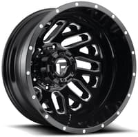 22x8.25 fuel off-road triton gloss black milled dually rear outer d581 8x200 -201mm 142.0 c.b.