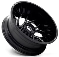 20x8.25 fuel off-road runner gloss black milled dually rear outer d741 8x200 -202mm 142.0 c.b.