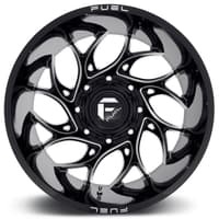 22x8.25 fuel off-road runner gloss black milled dually rear outer d741 8x200 -202mm 142.0 c.b.