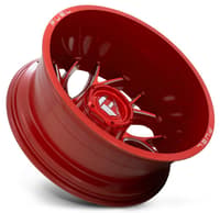 (clearance - no returns) 20x8.25 fuel off-road runner candy red milled dually rear outer d742 8x6.5/165 -240mm 121.5 c.b.
