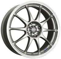 Enkei J10 Silver w/ Machined Lip