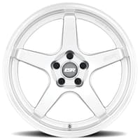 18x9.5 esr ap5c hyper silver w/ machined lip (flow form) 5x110 35mm (custom)