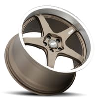 18x10.5 esr ap5 matte bronze w/ machined lip (flow form) 5x4.25/108 22mm (custom)